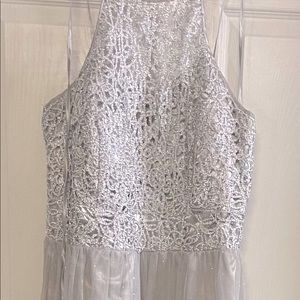 Silver Prom Dress